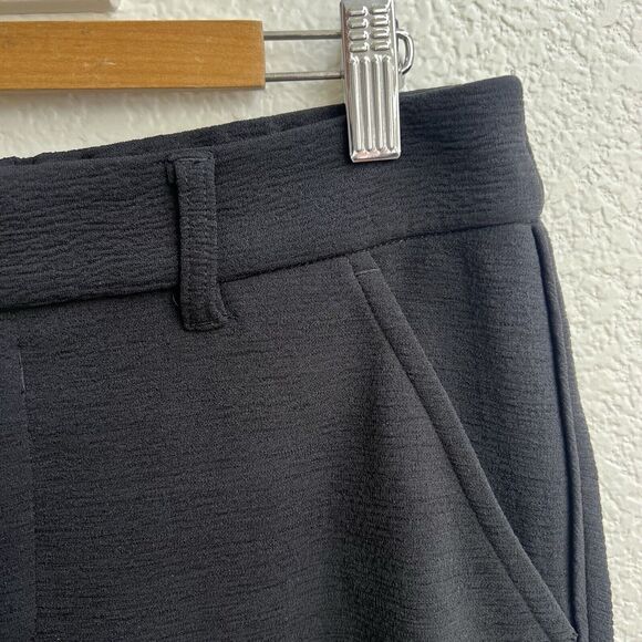 Democracy Women's Black Straight Leg Pants Pockets Sz 8 High Rise - Picture 3 of 7